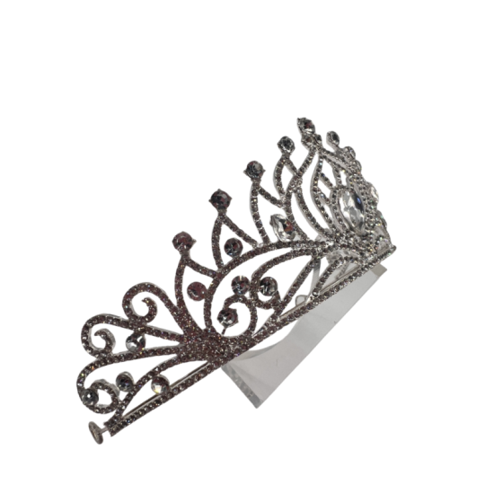 Diamond-Studded Bridal Crown Korean Style Headband Luxurious High-End Alloy Crown