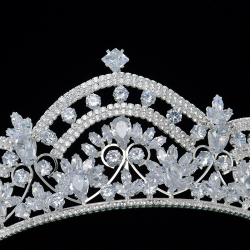 Crystal Crown Wedding Bridal Decoration Headband Zircon Princess Crown