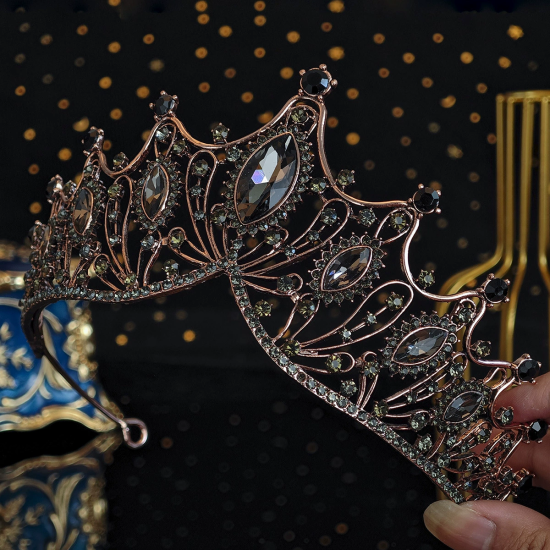 Bridal Headpiece Hair Accessories Shiny Princess Diamond Crown