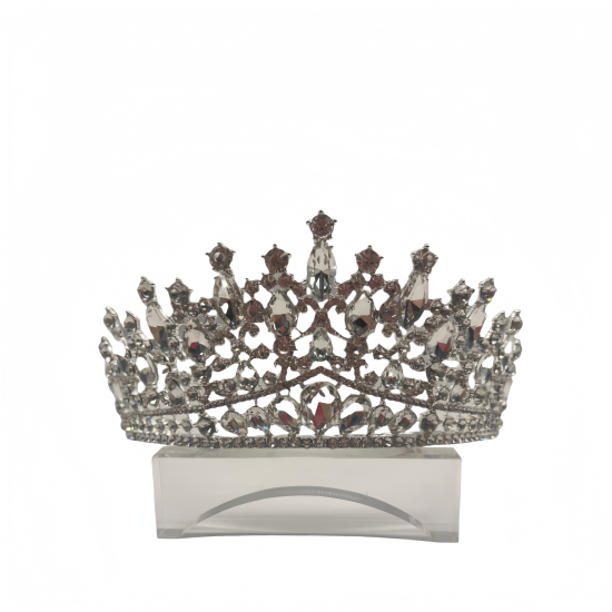 Luxury Diamond Crystal Crown Crown Female Wedding Headdress Alloy Crown