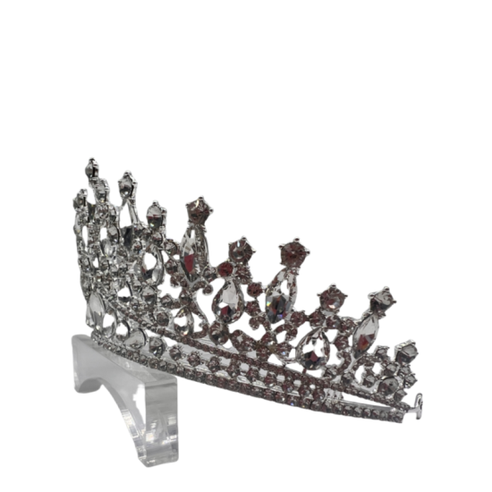 Luxury Diamond Crystal Crown Crown Female Wedding Headdress Alloy Crown