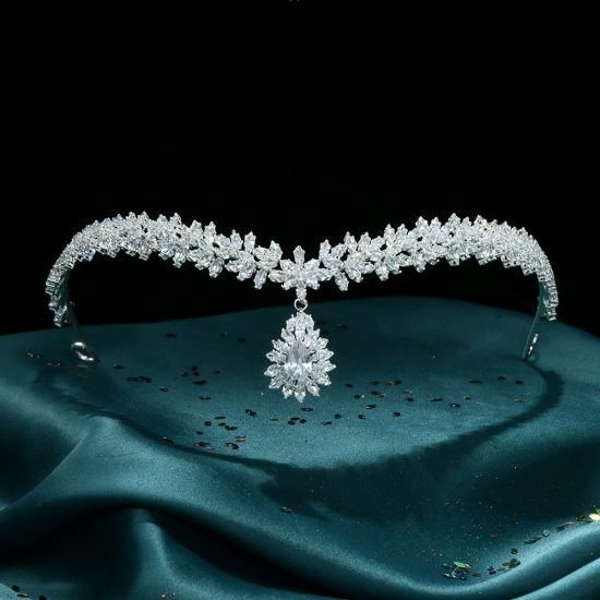 Bridal Crown Full Diamond Headband Headdress Wedding Dress Crown Jewelry Accessories