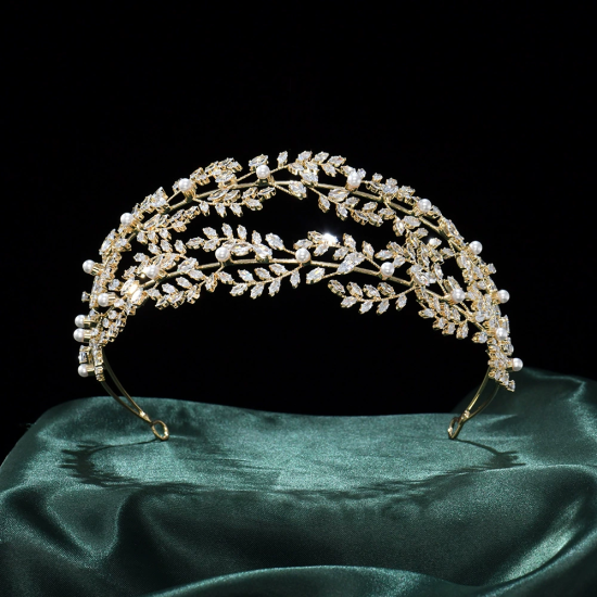 Fairy Three-Layer Rhinestone Sweet Headband Crown DIY All-Match Hair Accessories