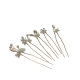 Ancient Style U-Shaped Pearl Alloy Hair Fork Golden Leaf Pearl Pin Hairpin Headdress