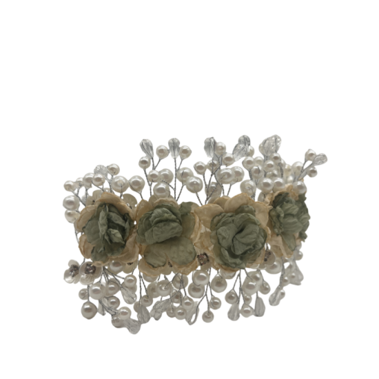 Sweet Mesh Headband Accessories Imitation Fabric Flower Headdress