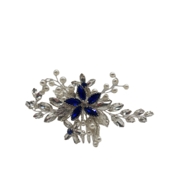 Sapphire Hair Comb Handmade Hair Ornaments Fashionable Hair Comb