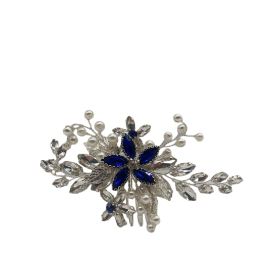 Sapphire Hair Comb Handmade Hair Ornaments Fashionable Hair Comb