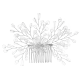 Crystal Comb And Hairpin With Elegant Handmade Beaded Hair Accessories