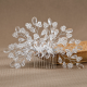Crystal Comb And Hairpin With Elegant Handmade Beaded Hair Accessories